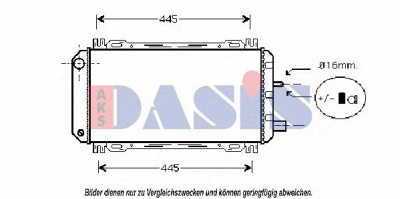 AKS DASIS 090490n -  Радиатор, охлаждение двигателя